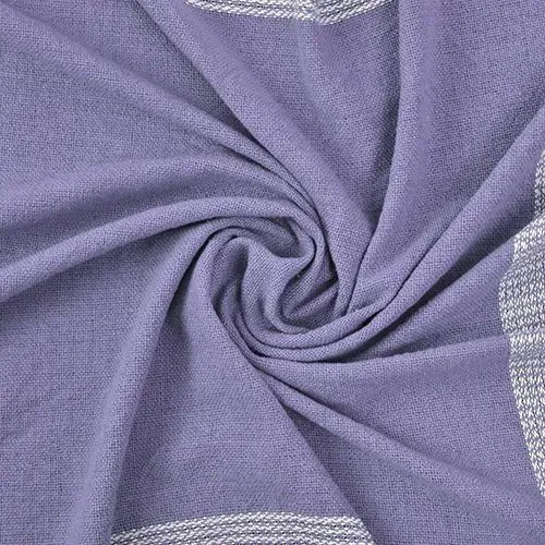 Highland 80290PHW Purple Heather/White Throw Blanket