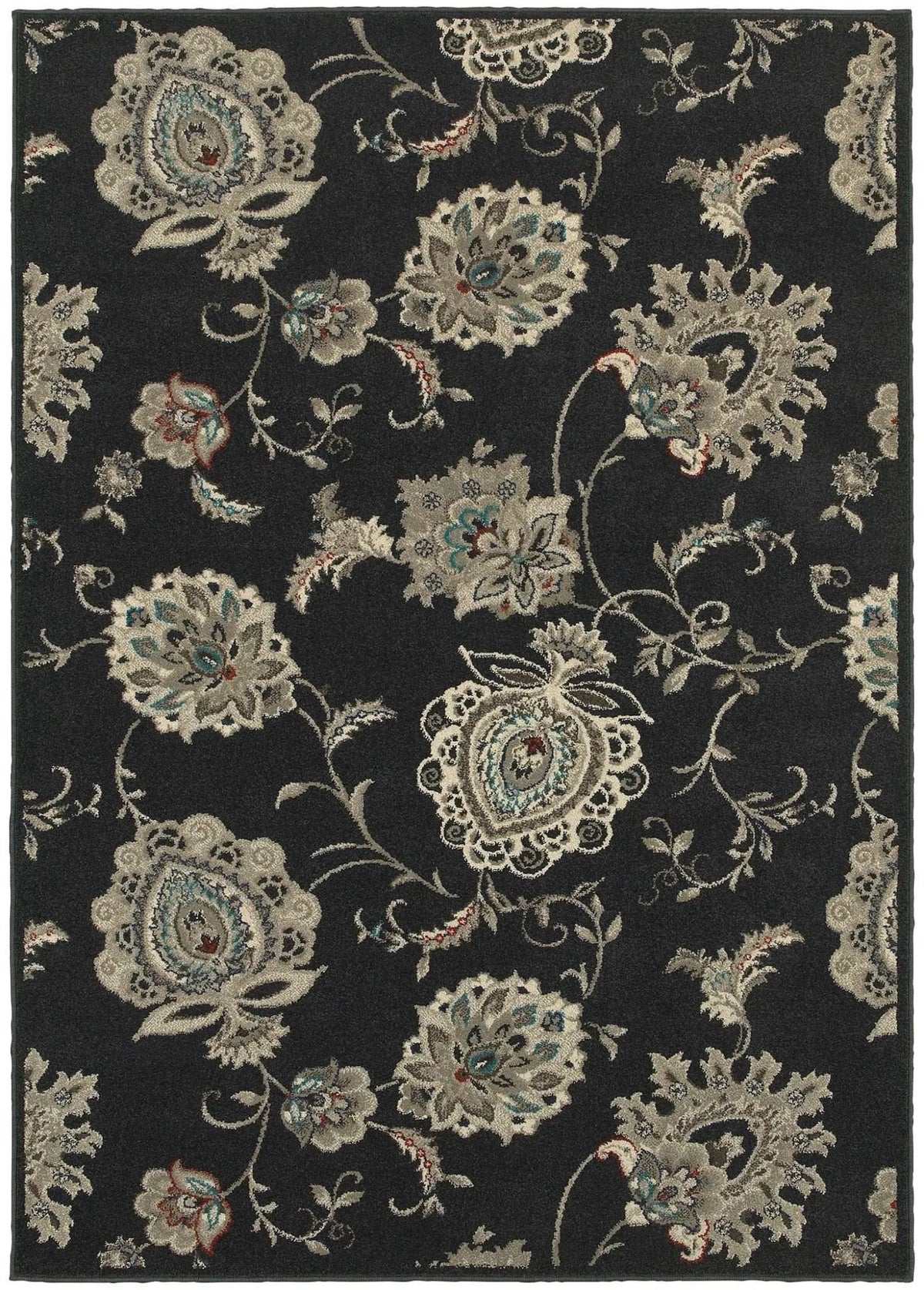 Highlands 2444i Midnight/ Ivory Rug - Rug & Home