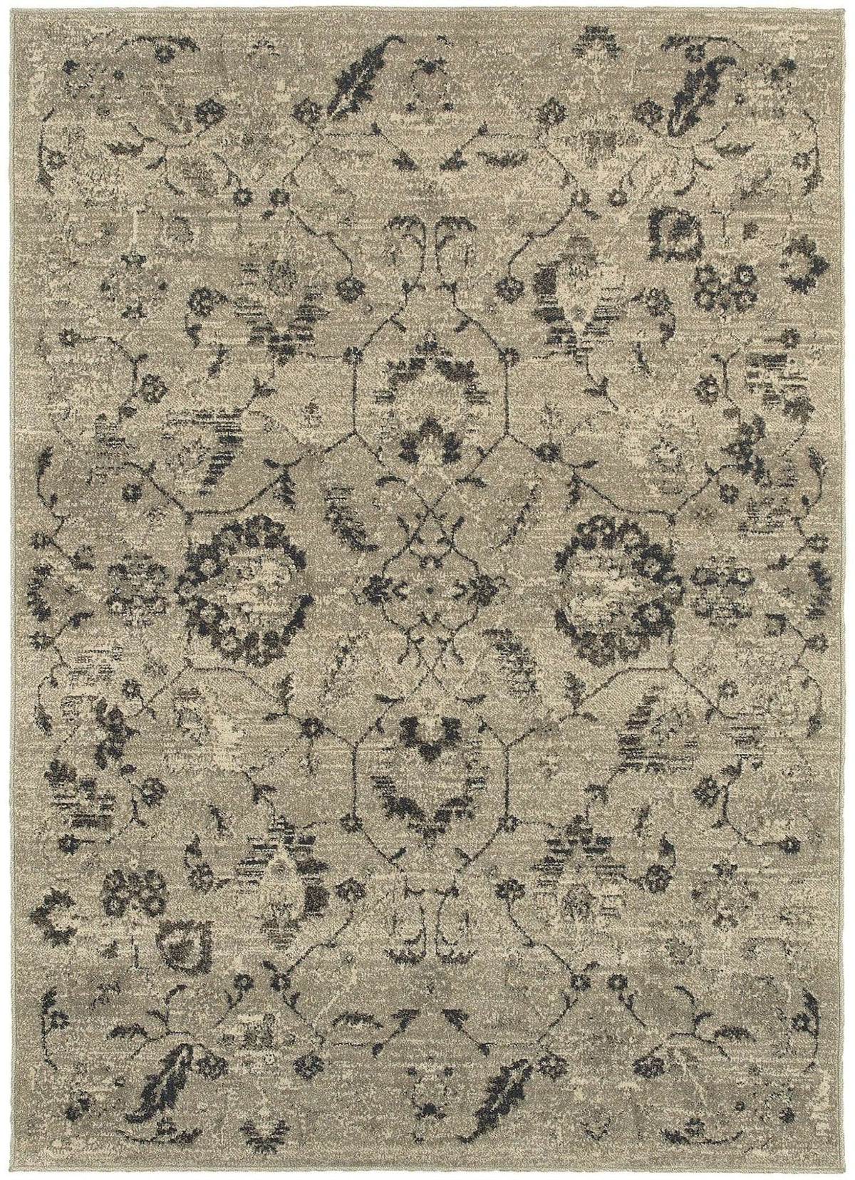 Highlands 6684d Beige/ Grey Rug - Rug & Home