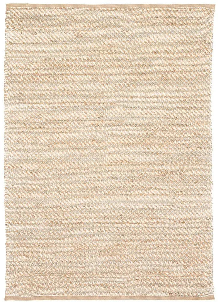 Himalaya HM07 Diagonal Weave Tapioca/Snow White Rug