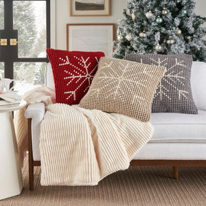 Holiday Pillow DC569 Ivory Beige Pillow - Rug & Home