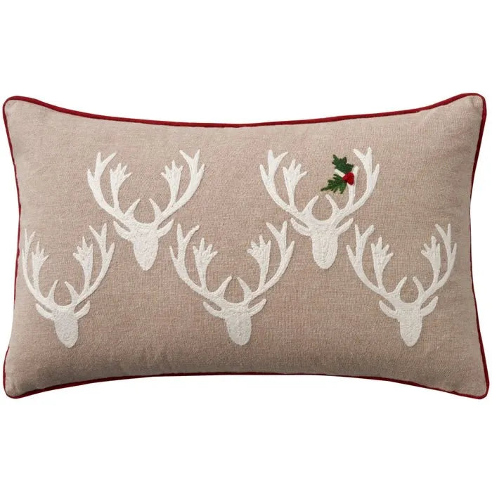 Holiday Pillow EE371 Natural Pillow - Rug & Home