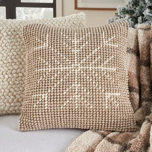 Holiday Pillow GC835 Beige Ivory Pillow - Rug & Home