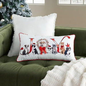 Holiday Pillow L0471 White Pillow - Rug & Home