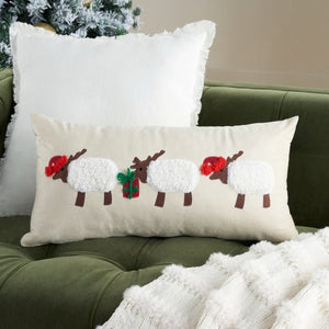 Holiday Pillow L0488 Beige Pillow - Rug & Home