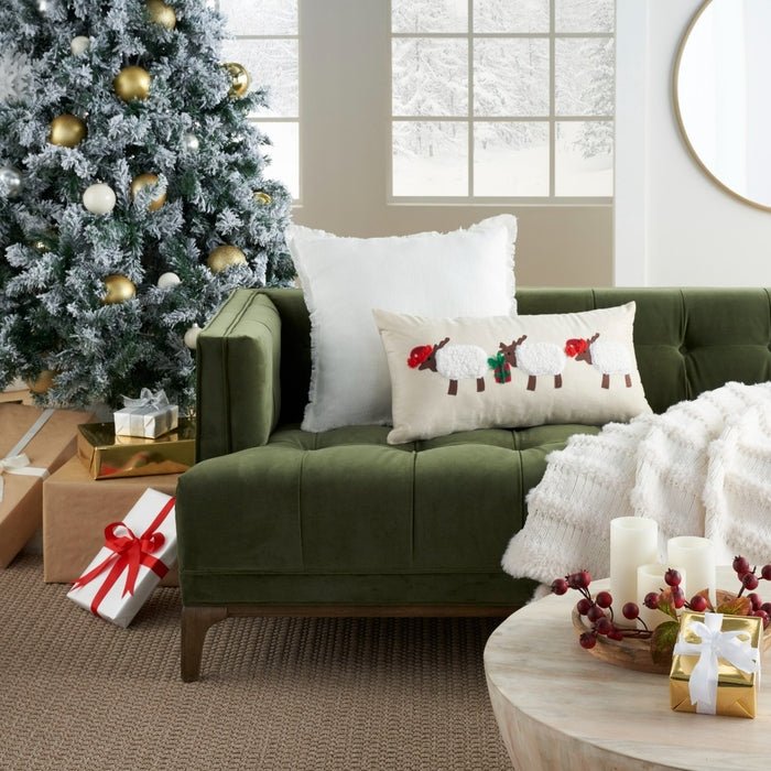 Holiday Pillow L0488 Beige Pillow - Rug & Home