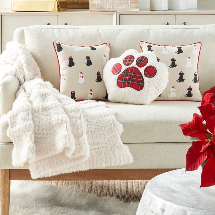 Holiday Pillow L1965 Ivory Pillow - Rug & Home