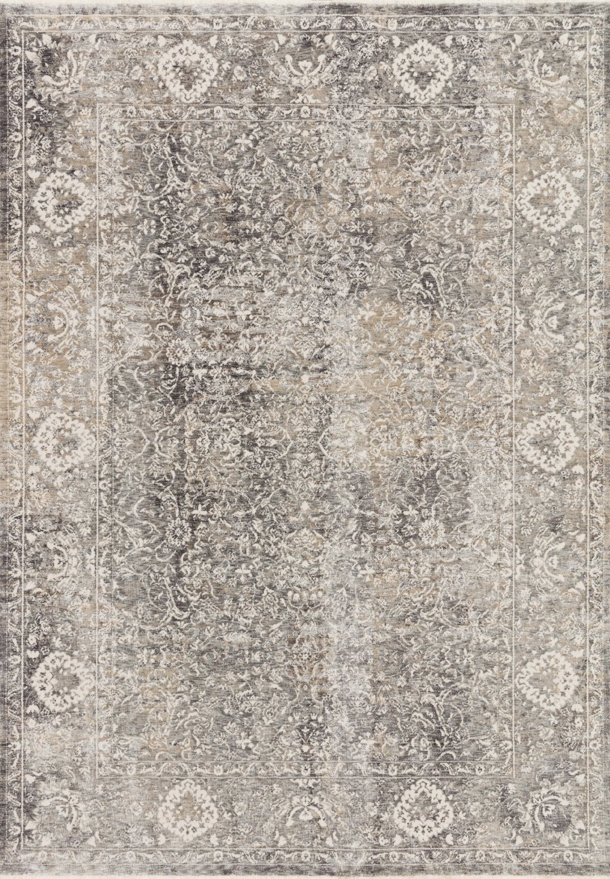 Homage HOM-03 Stone / Ivory Rug - Rug & Home