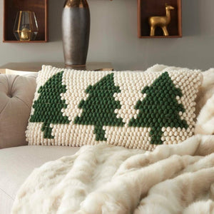 Home for the Holiday DC569 Green Ivory Pillow - Rug & Home