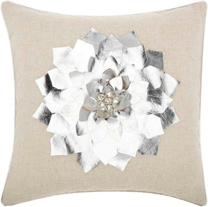 Home for the Holiday L1441 Silver Pillow - Rug & Home