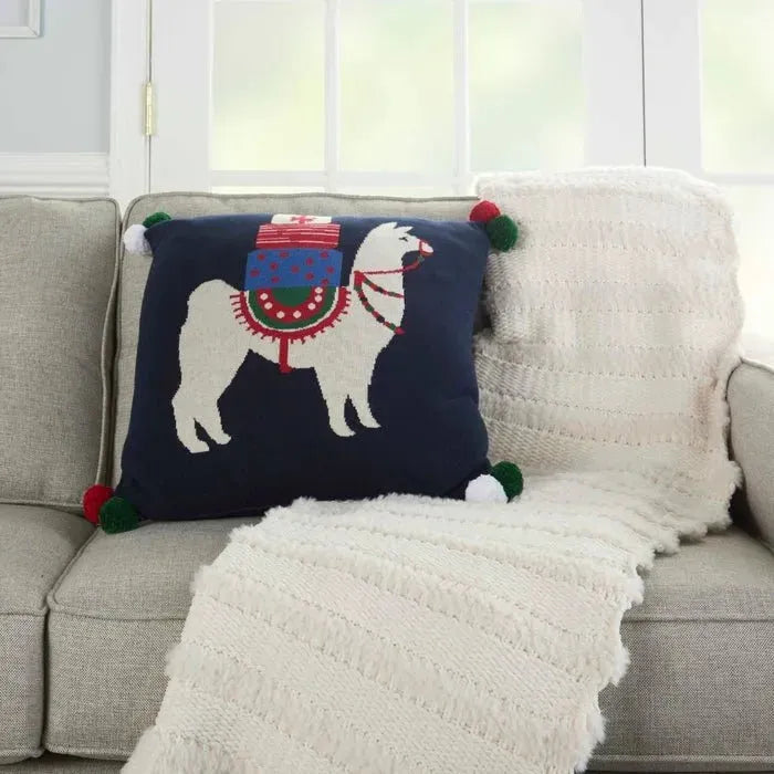 Home for the Holiday UK916 Multicolor Pillow