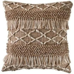 Homestead 07452BEW Beige/White Pillow - Rug & Home