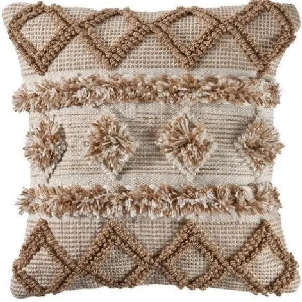 Homestead 07453BEW Beige/White Pillow
