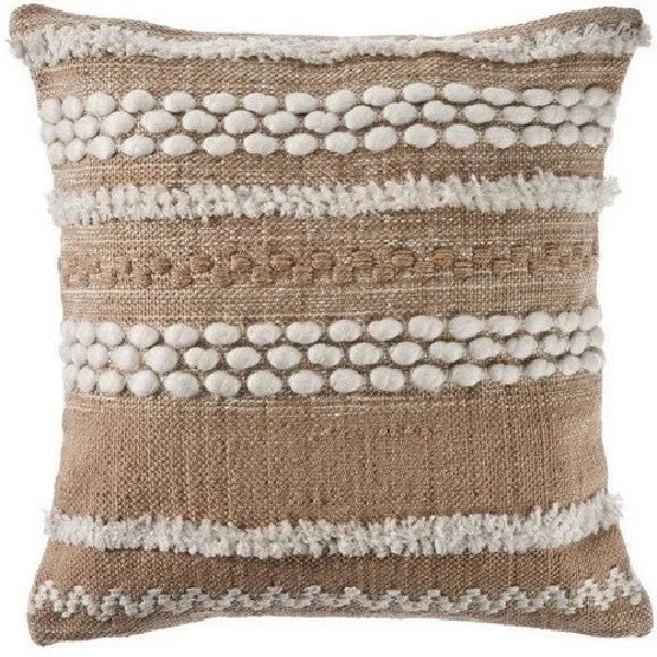 Homestead 07454BEW Beige/White Pillow - Rug & Home