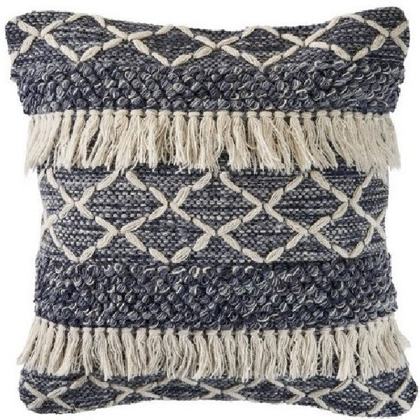 Homestead 07457NVI Navy/Ivory Pillow - Rug & Home