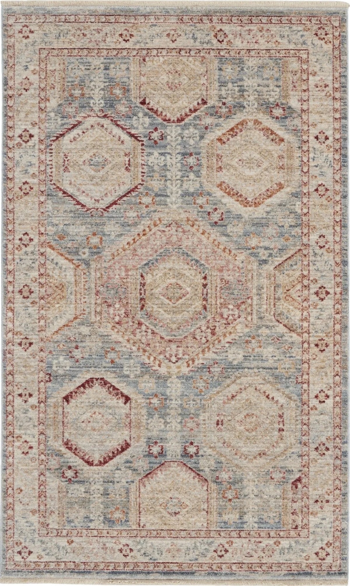 Homestead HMS01 Light Blue Multi Rug - Rug & Home