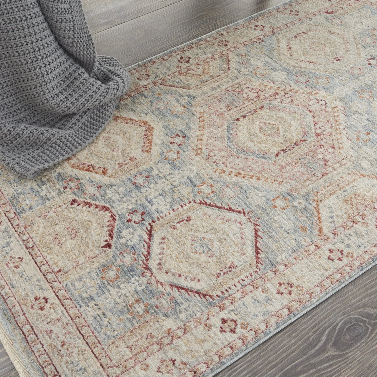 Homestead HMS01 Light Blue Multi Rug - Rug & Home