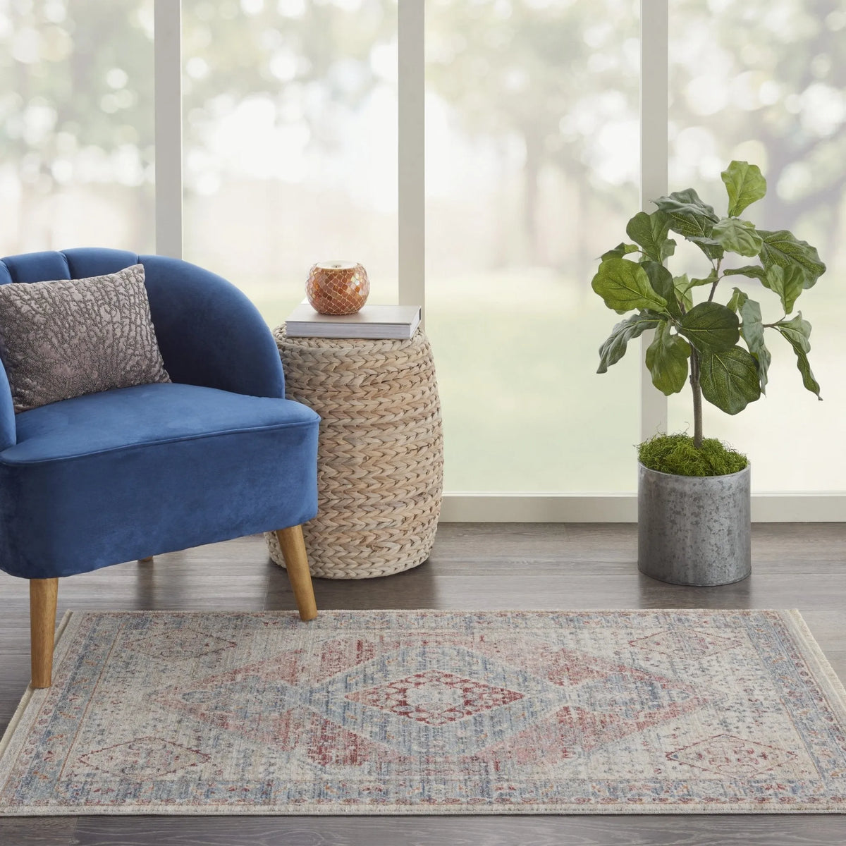 Homestead HMS03 Blue/Grey Rug - Rug & Home