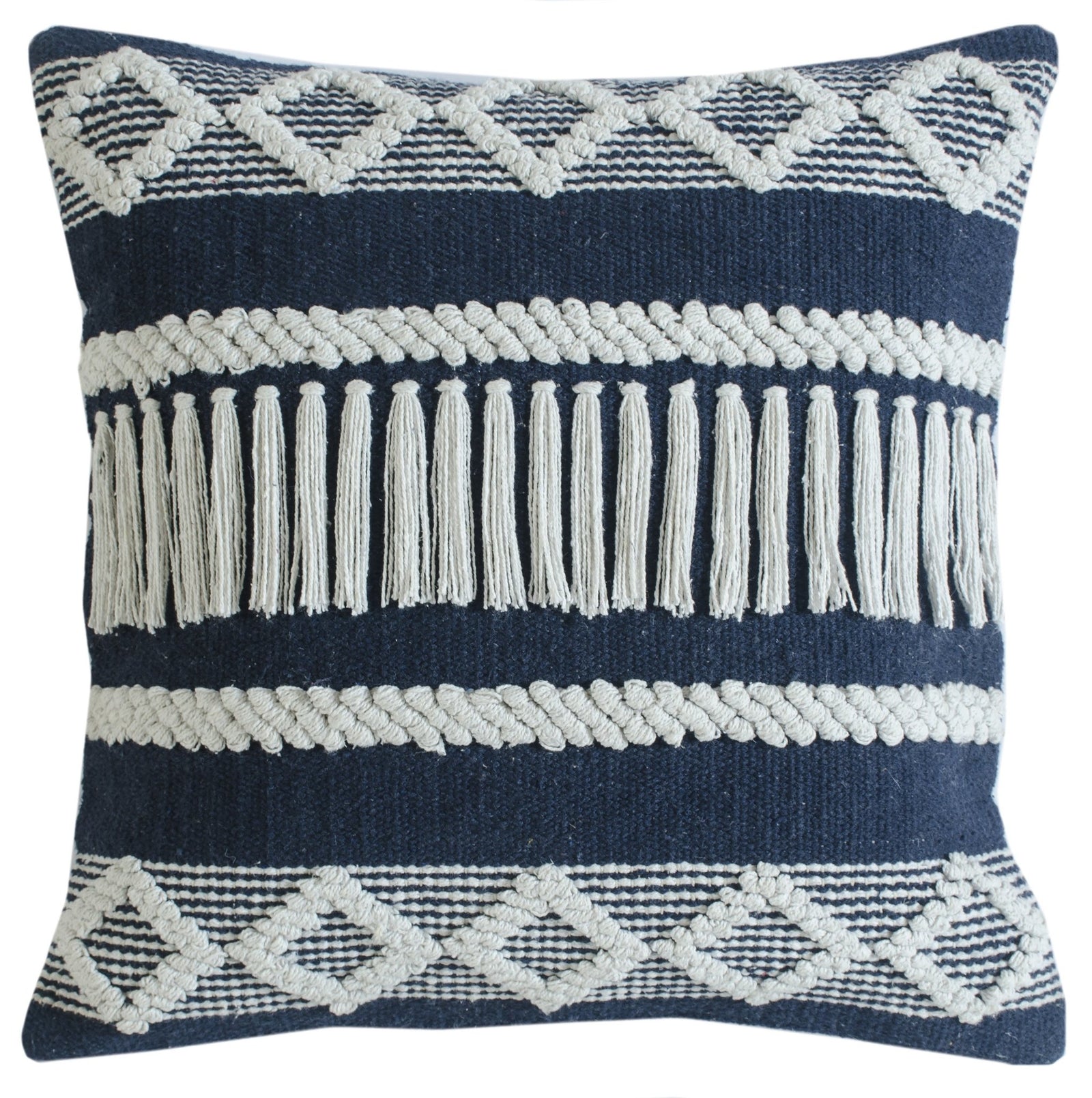 Homestead Lr07618 Blue/Ivory Pillow - Rug & Home