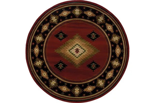 Hudson 087K Red/ Green Rug - Rug & Home