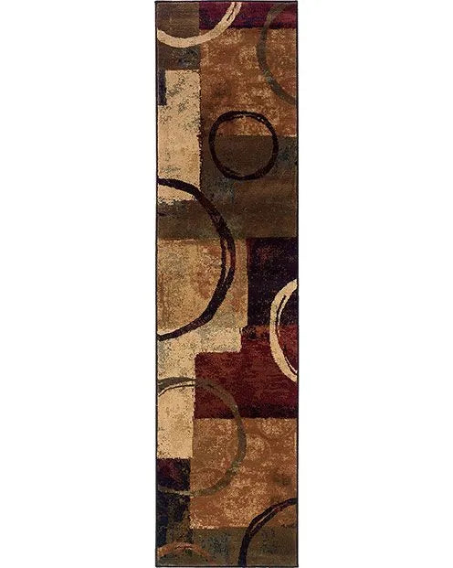 Hudson 2544B Brown/ Black Rug - Rug & Home