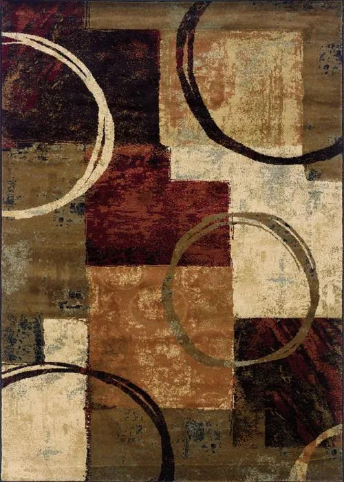 Hudson 2544B Brown/ Black Rug - Rug & Home