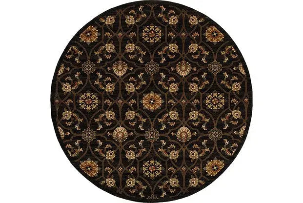 Hudson 3299B Black Brown Rug