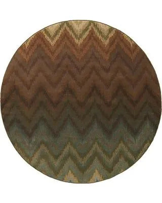 Hudson 3458A Brown/ Multi Rug - Rug & Home