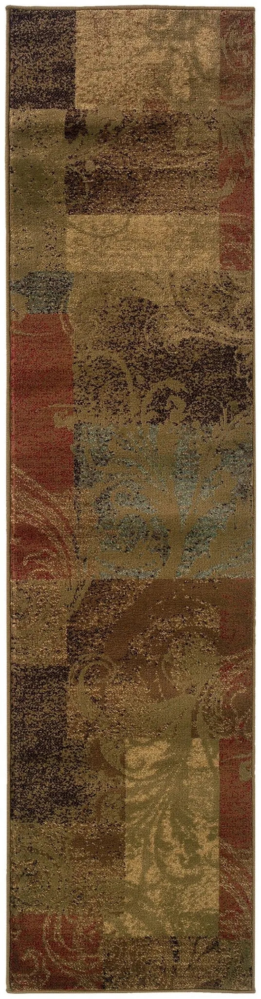 Hudson 36G Green/ Red Rug - Rug & Home