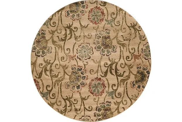 Hudson 4877B Ivory/ Green Rug - Rug & Home