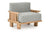Hudson Outdoor Accent Chair Natural/Gray - Rug & Home