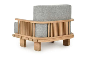 Hudson Outdoor Accent Chair Natural/Gray - Rug & Home