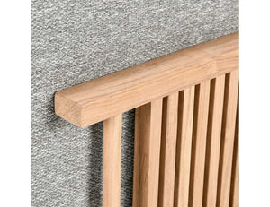 Hudson Outdoor Armless Chair Natural/Grey - Rug & Home