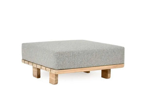 Hudson Outdoor Ottoman Natural/Gray - Rug & Home