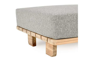 Hudson Outdoor Ottoman Natural/Gray - Rug & Home