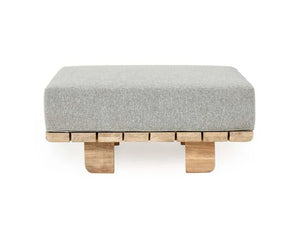 Hudson Outdoor Ottoman Natural/Gray - Rug & Home