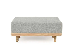 Hudson Outdoor Ottoman Natural/Gray - Rug & Home