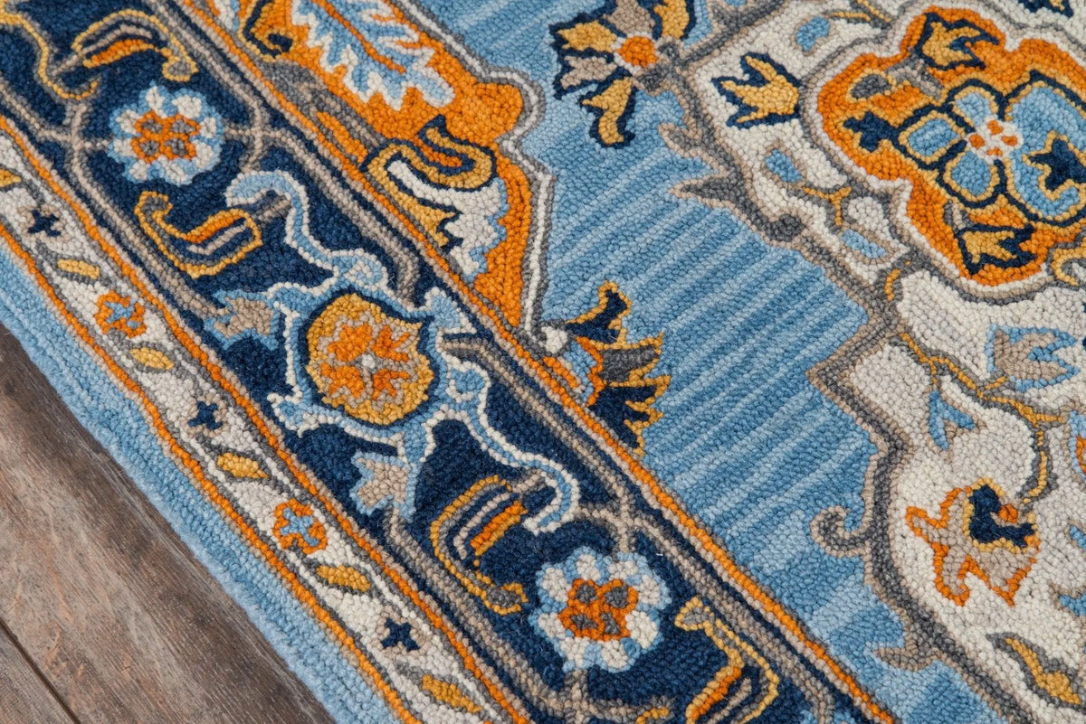 Ibiza IBI-1 Blue Rug - Rug & Home