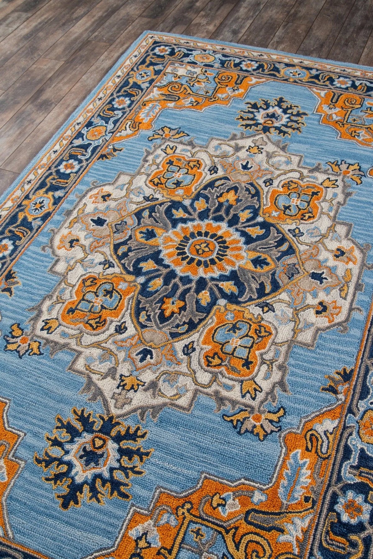 Ibiza IBI-1 Blue Rug - Rug & Home