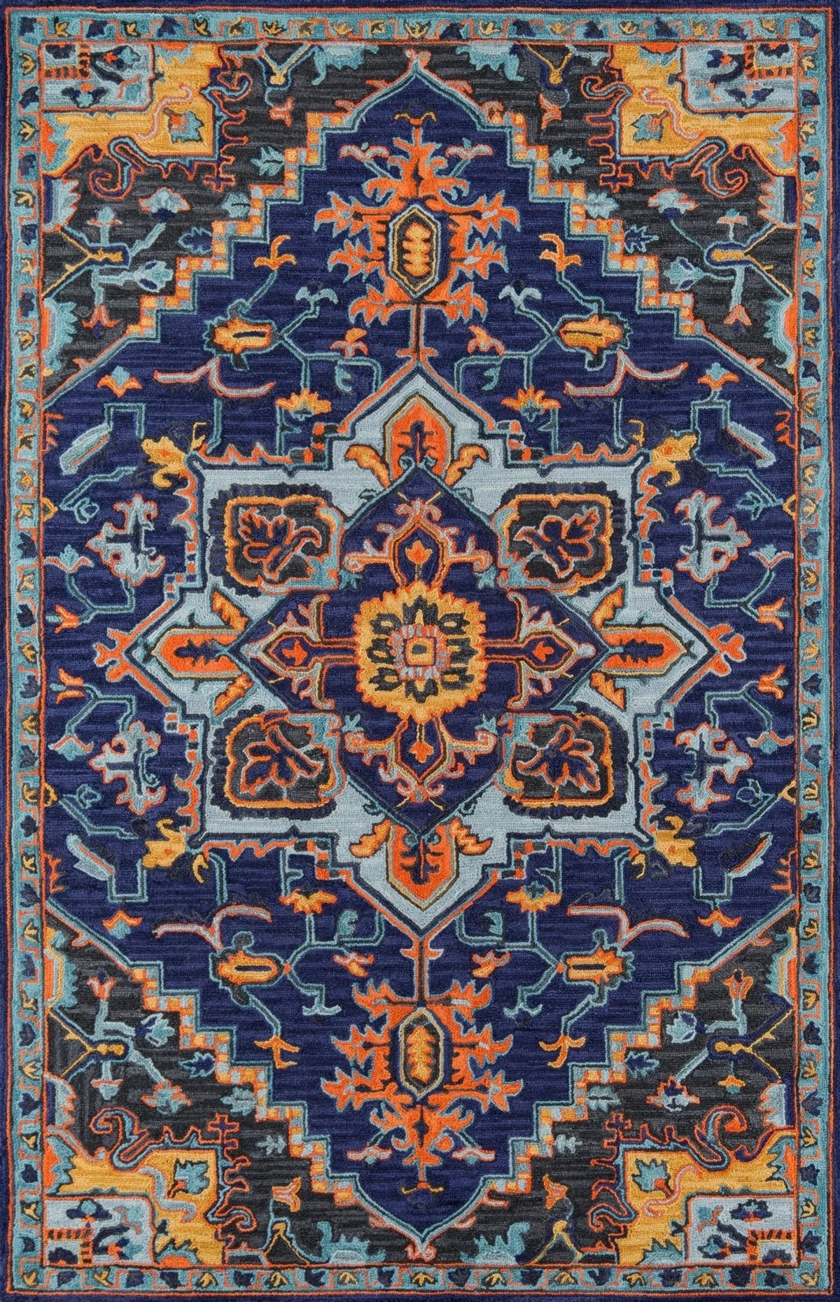 Ibiza IBI-2 Navy Rug - Rug & Home