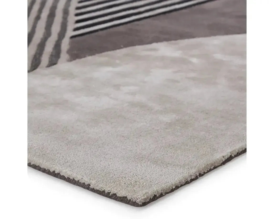 Iconic ICO06 Grey/Black Rug