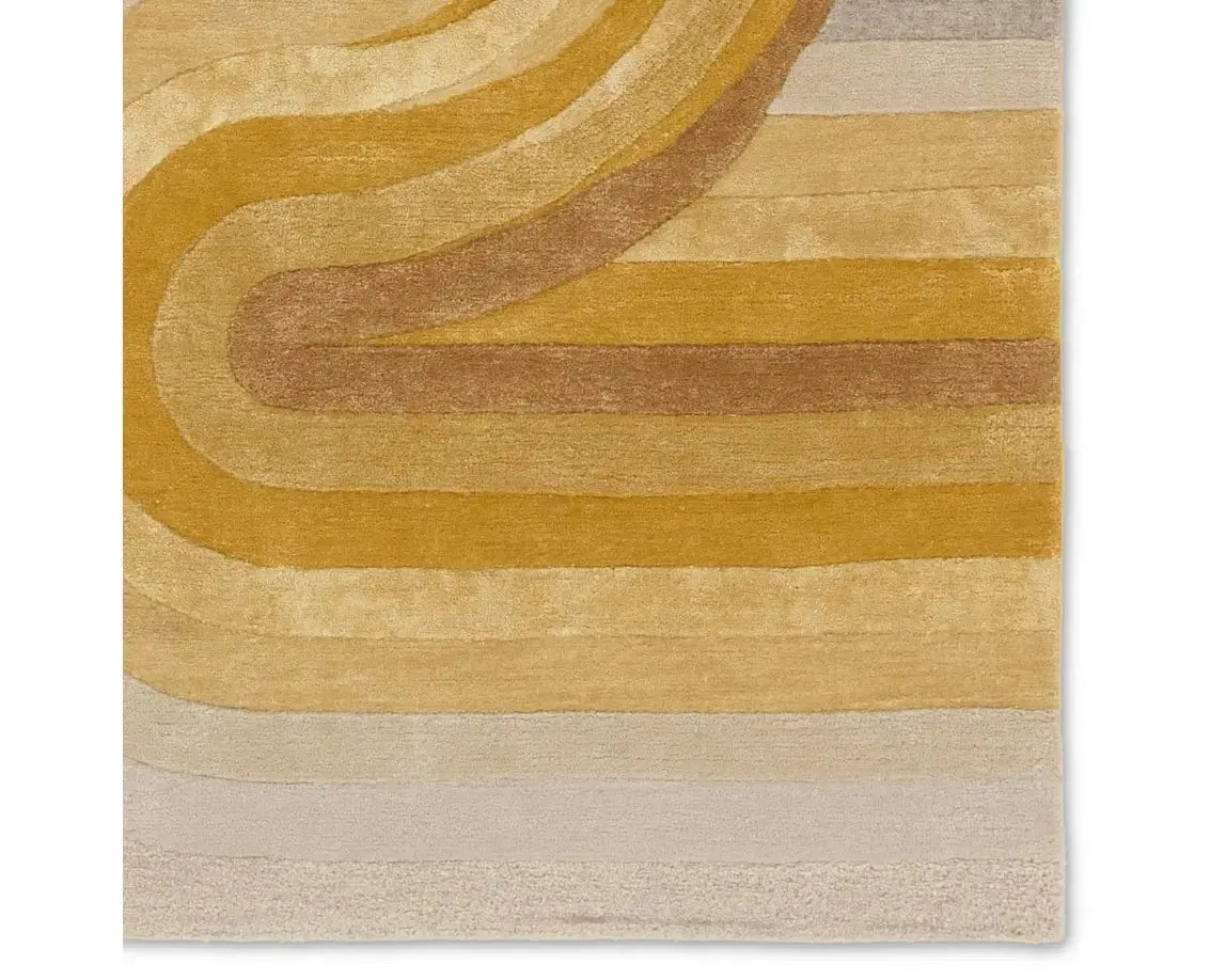 Iconic ICO13 Cream/Yellow Rug - Rug & Home