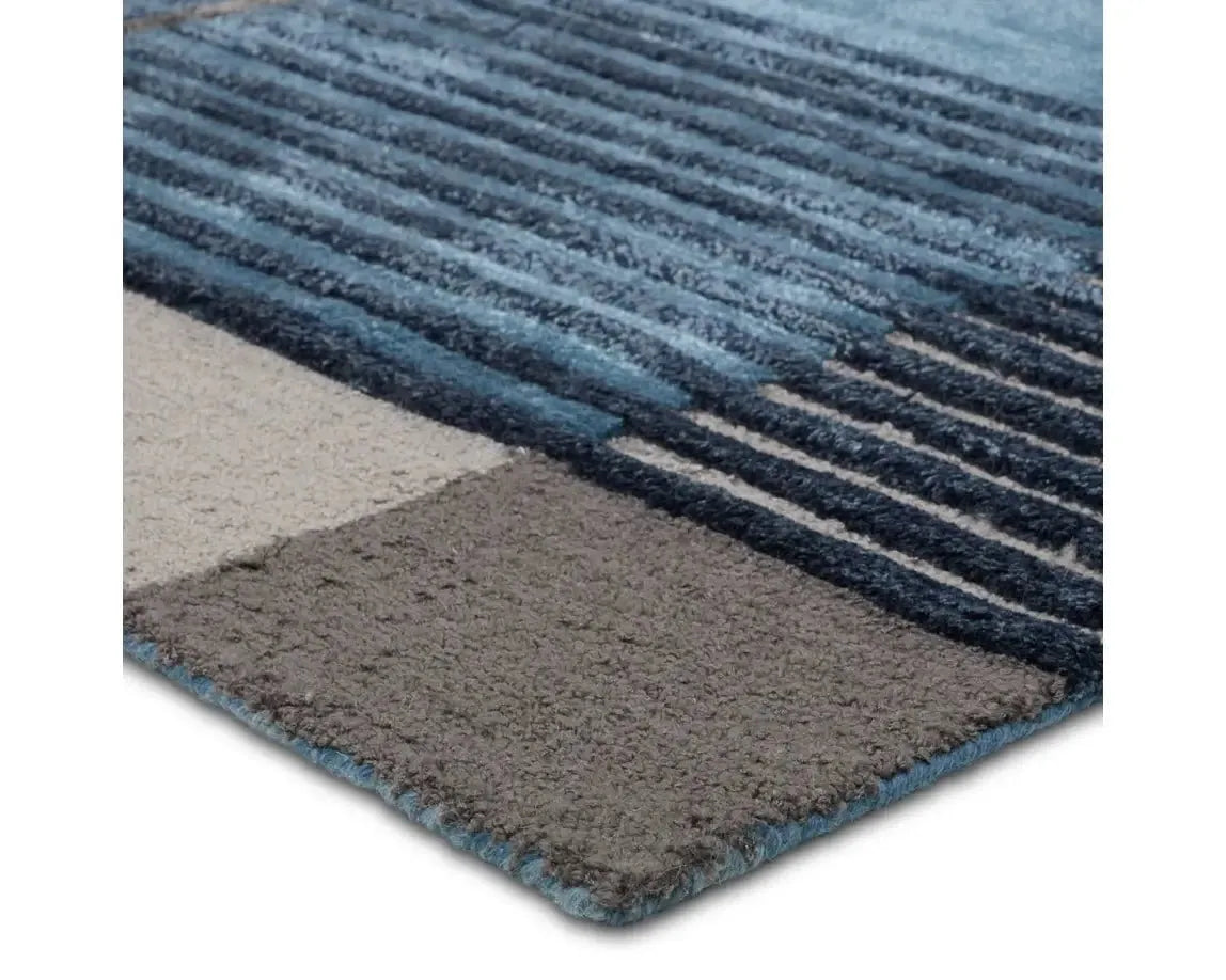 Iconic ICO15 Blue/Grey Rug - Rug & Home