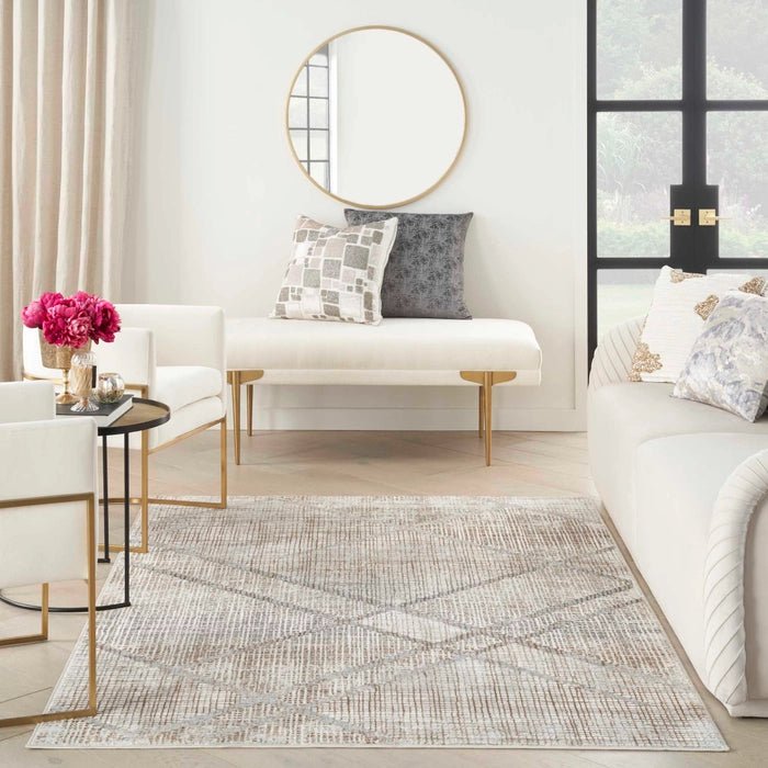 Iliana ILI03 Grey/Mocha Area Rug - Rug & Home