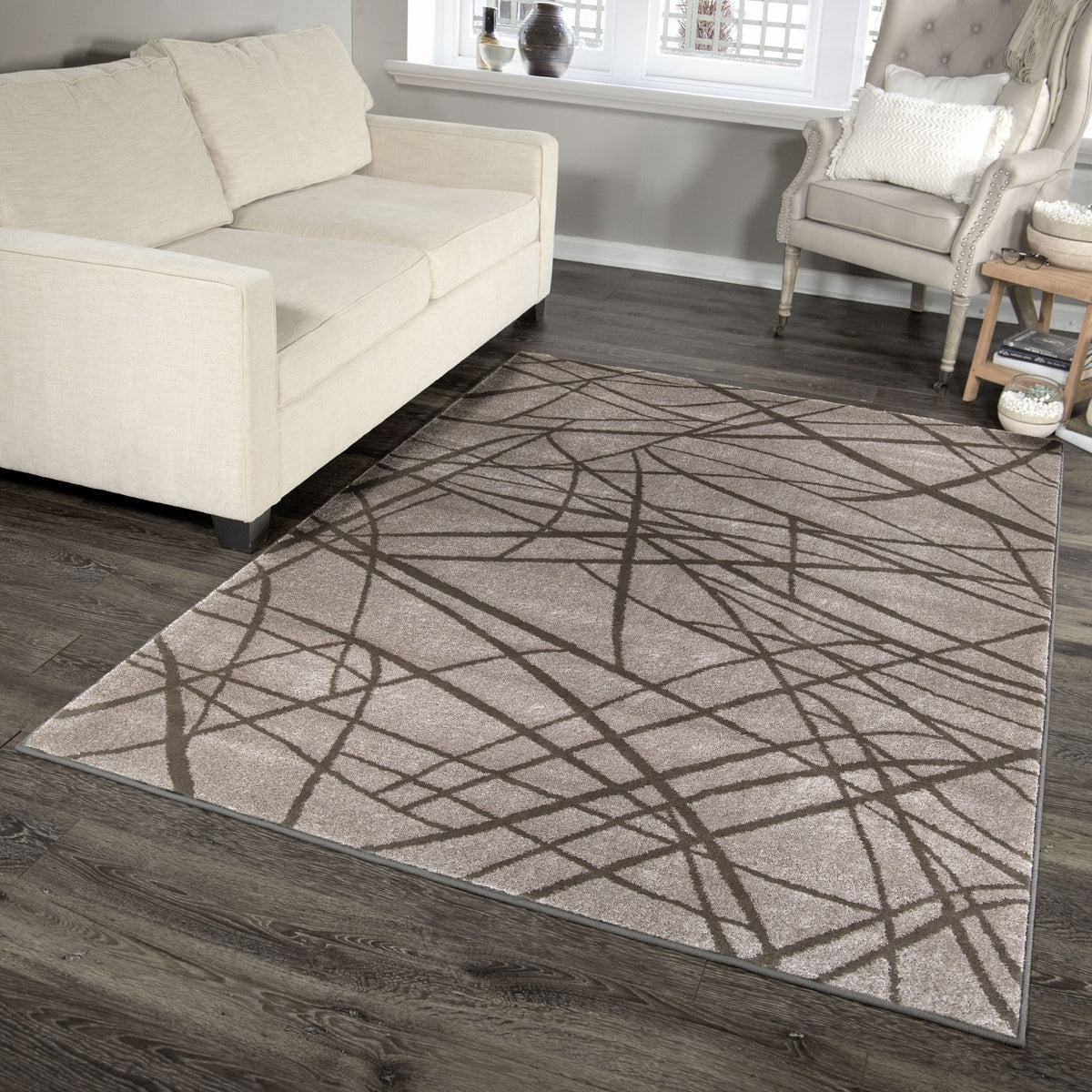 Illusions 9302 Branches Cloud Gray Rug - Rug & Home