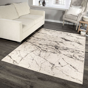Illusions 9303 Marble Hill Soft White Rug - Rug & Home