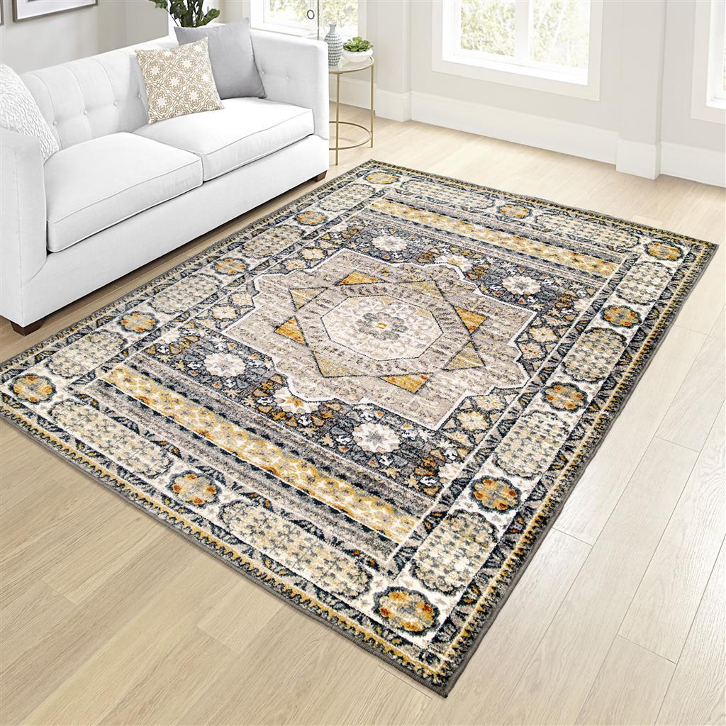 Imperial By Palmetto Living 9511 Lagos Distressed Grey Rugs - Rug & Home