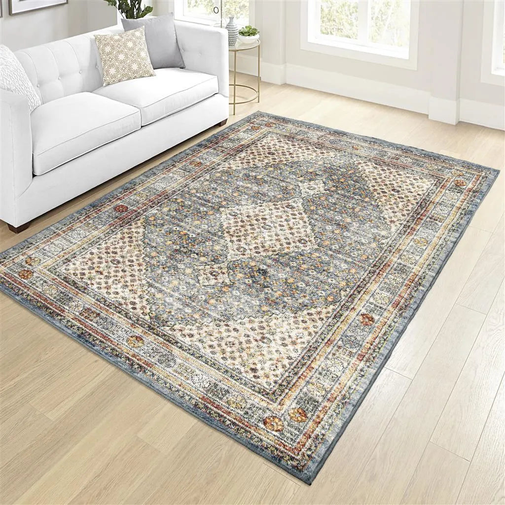 Imperial By Palmetto Living 9514 Excalibur Distressed Blue Rugs - Rug & Home