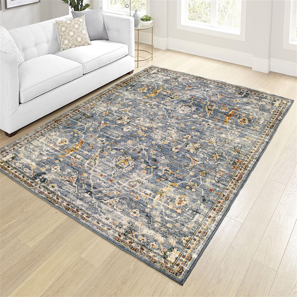 Imperial By Palmetto Living 9517 Ankara Field Distressed Blue Rugs - Rug & Home