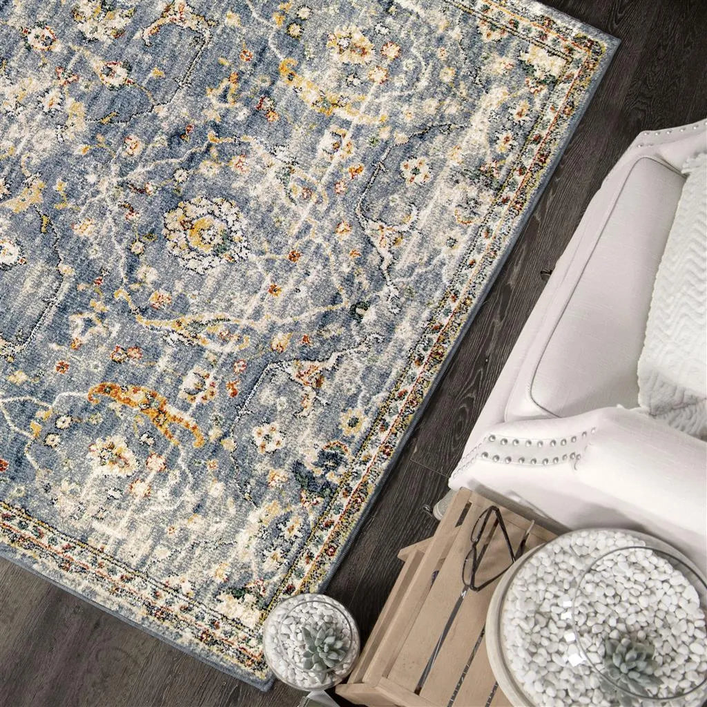 Imperial By Palmetto Living 9517 Ankara Field Distressed Blue Rugs - Rug & Home